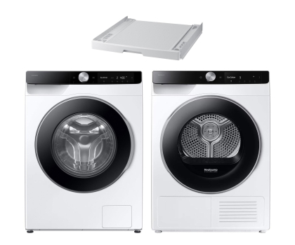 Suszarka do ubrań ZESTAW Samsung Suszarka DV90DG6845LKU4 + Pralka WW90DG6U25LKU4 + Łącznik SKK-UDW